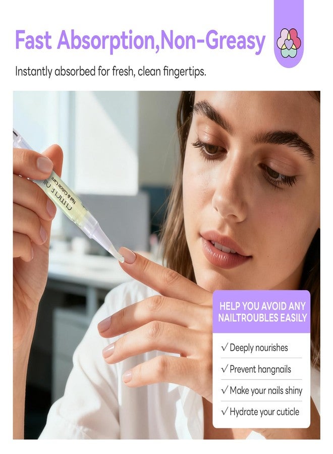 SAVILAND Natural Cuticle Oil Pen: 18 PCS Plant-Based Cuticle Oil for Nails Quick-Absorbing Nail Oil Pen with Vitamin E Deeply Repair Cuticle Softener For Damaged Dry Nails Nourish Skin Nail Care - Image 2